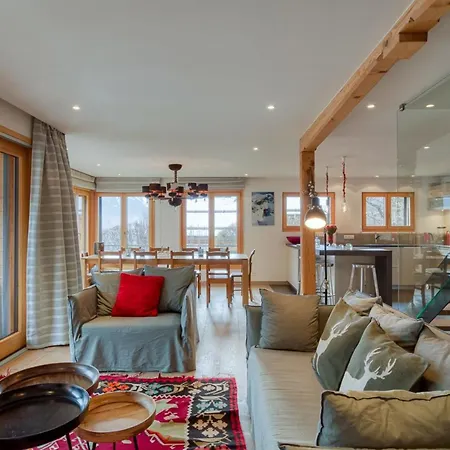 Luxury Sleeps 10 Mont Blanc View Hammam Domek alpejski *