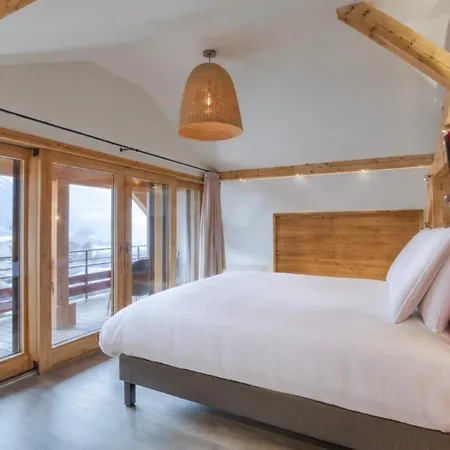Luxury Sleeps 10 Mont Blanc View Hammam Domek alpejski